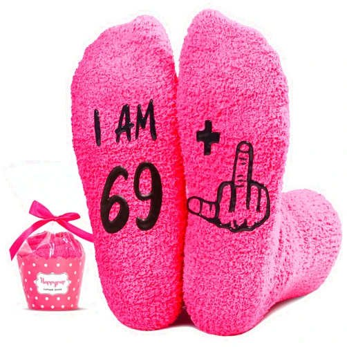 HAPPYPOP 70TH Birthday Gifts for Women - Happy 70 Year Old Birthday Gifts Socks for Men