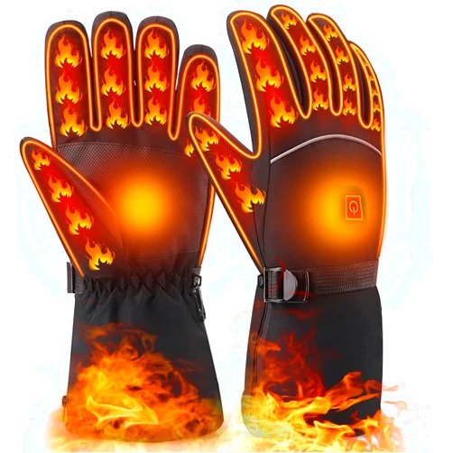 UDOGI Heated Gloves for Men Women, Electric Winter Gloves Waterproof Heating Gloves Warm Thermal Touchscreen Cold Weather Hand Warmers Arthritis Gloves for Outdoor Motorcycle Ski Cycling Running Snow
