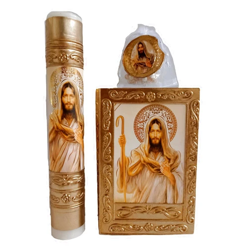 Handmade Religious Gift Set (Image Good Shepherd Jesus)