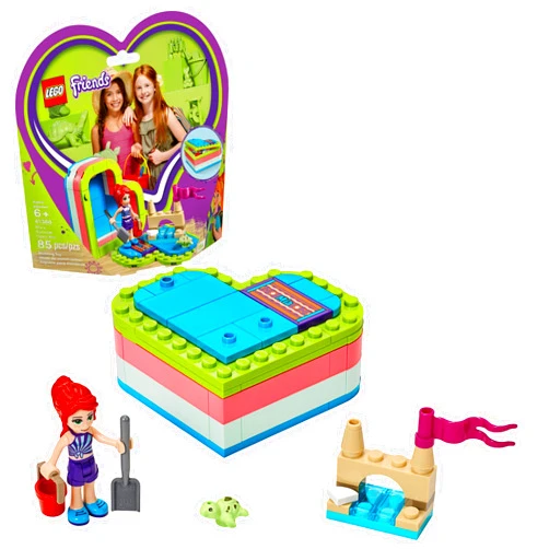 LEGO Friends Mia’s Summer Heart Box 41388 Building Kit, New 2019 (85 Pieces)