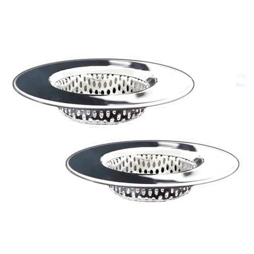 Seatery 2PCS Bathtub Drain Strainers, Shower Drain Hair Catcher, Stainless Steel Drain Cover Basket for Bathroom Laundry Floor Drain, Fit for 1.75