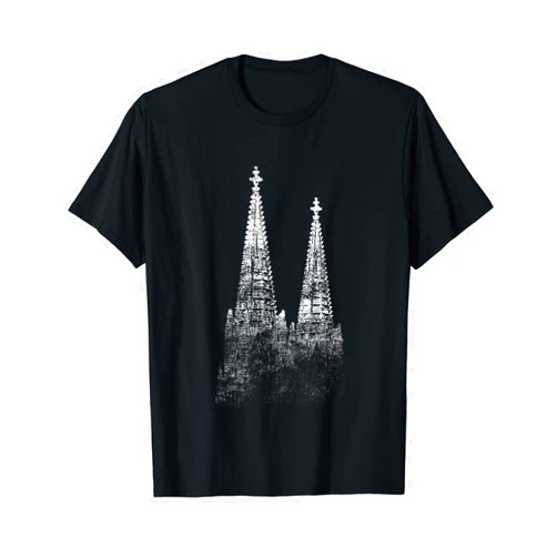Beautiful Skylines For Cologne Lovers Cologne Cathedral Vintage Silhouette Skyline I Love Köln T-Shirt