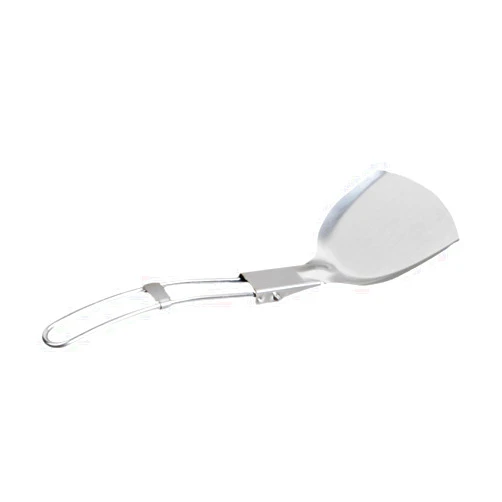 SHOWERORO Camping Tableware Mixing Spatula Cooking Tools Cooking Shovel Grill Tools Nonstick Cooking Turner Stir Fry Spatula Camping Foldable Spatula Kitchen Utensil Hiking Spatula Silver
