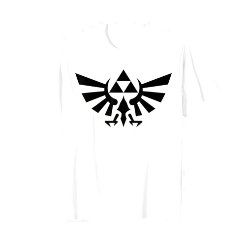 Nintendo Legend of Zelda Hyrule Crest Triforce Black Out Logo T-Shirt T-Shirt
