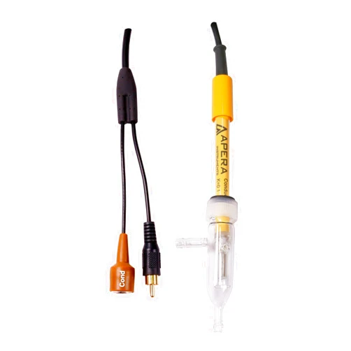 Apera Instruments DJS-0.1-F Conductivity Electrode for Low Conductivity Measurement (K=0.1, BNC Connector), with Built-in Temperature Sensor