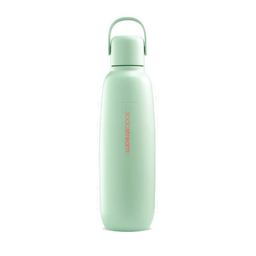 sodastream Fizz & Go Cool - All Metal Bottle (Mint) Carbonating Bottle Capacity, 0.9L