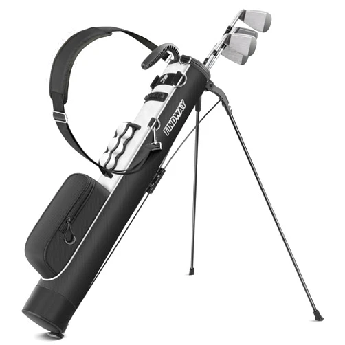 Findway Golf Stand Bag, Small Golf Bag for The Driving Range, Par 3 and Executive Courses, Lightweight Golf Club Carry Bag with Ball Holder and Pockets for Men Women