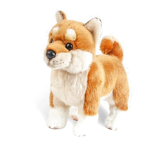 TAMMYFLYFLY Shiba Inu Plush Corgi Pillow Cute Dog Doll Stuffed Animal Plush Toy 12 Inches (Brown)