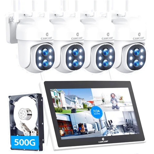 CAMCAMP Wireless Security Camera System Outdoor with 10.1