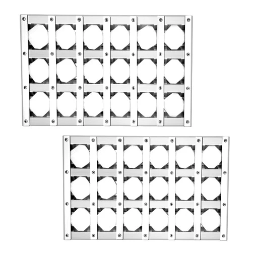 NEURARC 80743 Grills Complete Briquette Tray Assembly for Lynx Grill Replacement Parts,2 Pack Heat Plates Tent Shield for Sedona by Lynx L400, L600, L700Grill Parts with Ceramic Rods