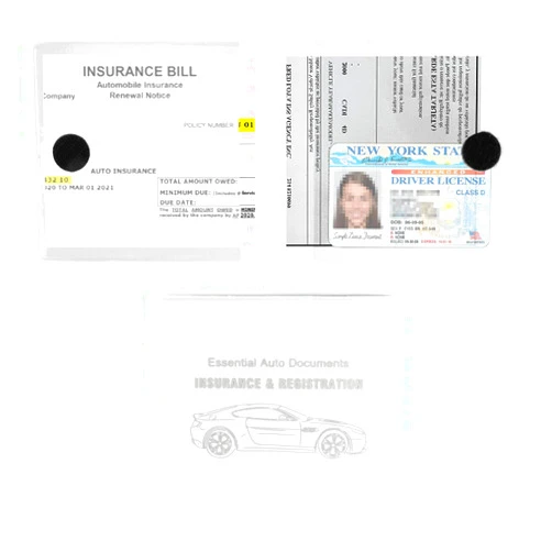 UYYE Auto Car Essential,Car Registration and Insurance Card Documents Holder 2-Pack,Car Interior Accessories for Car,Truck,SUV and Other Vehicle, Case Wallet for Car Documents Organizer(White)