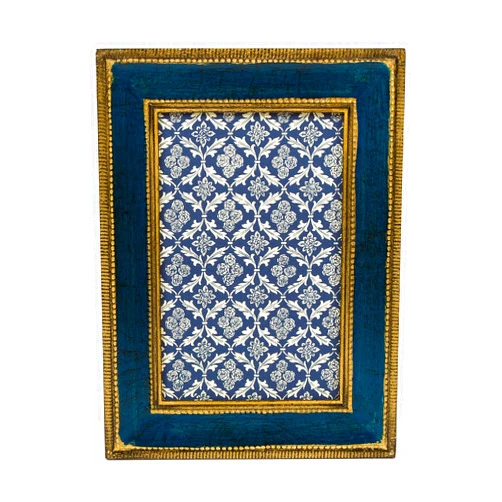 Cavallini Papers & Co., Inc. Cavallini Florentine 4x6 Classico Blue Frame