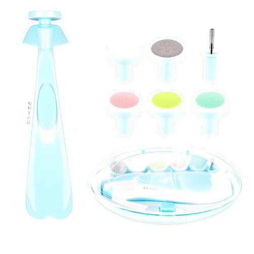 Qunlions life Baby Nail Trimmer Electric,Baby Nail Clippers, 6 in 1 Baby Nail File,Nail File Baby Grooming Kit Manicure Set for Toddler or Adults
