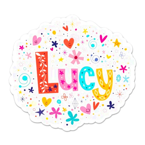 GT Graphics Express Lucy Girl Name Cute Kid Lunchbox - 8