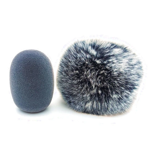 Keteng Furry Muff Microphone Windshield And Foam Wind Cover Compatible for RODE M5 MP NT55 NT5 NT6 p170 at2021 Mic Windscreen Accessories