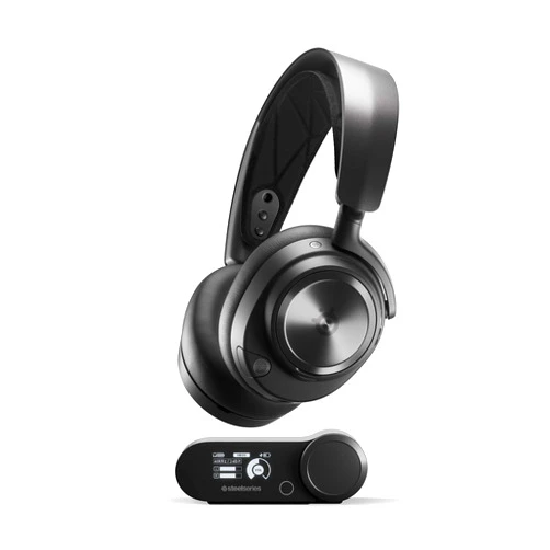 SteelSeries Arctis Nova Pro Wireless Multi-System Gaming Headset - Premium Hi-Fi Drivers - Active Noise Cancellation - Infinity Power - ClearCast Mic (Renewed)