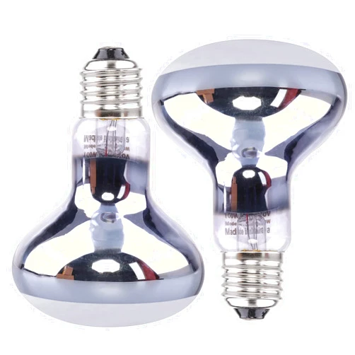 Aiicioo Intense Basking Bulb Spot Lamp - 2 Pack Heat Lamp 100W Simulated Natured Sunlight Heat Lamp Bulb UVA Light for Reptile Bearded Dragon Snake Tortoise