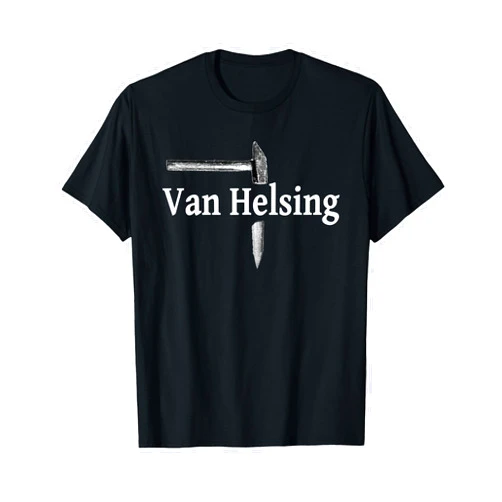 Bram Stoker Dracula Vampire Slayer Van Helsing - Hammer and Stake T-Shirt