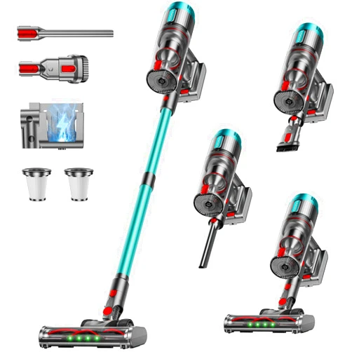 ARWSEDI Cordless Vacuum Cleaner, 80Mins 650W/55KPA Self-Standing Vacuum Cleaners for Home, Stick Vacuum with Anti-Tangle Brush, LED Screen, Rechargeable Vacuum for Floor/Carpet/Pet Hair
