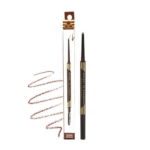 EBIN NEW YORK Micro Brow Pencil Natural Espresso | Ultra-Thin Tip for Precise Hair-Like Strokes | Defines Brows | Soft Smudging Brush | Water-Resistant & Cruelty-Free