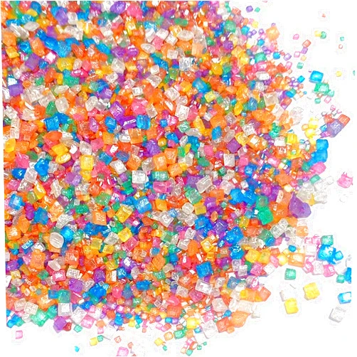 Sentovac Colored Diamond Sanding Sugar for Baking Edible Rainbow Coarse Large Crystals Sparkling Sugar Sprinkles for Baking Topping Cake Cookie Cupcake Topper Ice Cream Decoration Supplies