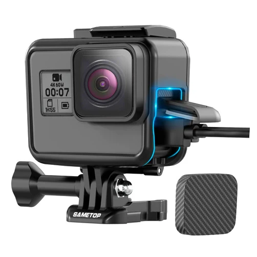 Sametop Case Housing Frame Mount Compatible with GoPro Hero7 Black/Silver/White, Hero6/5 Black, Hero(2018) Cameras