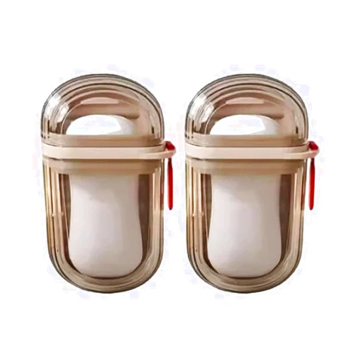 ROEQE 2PCS Travel Soap Case - Multifunctional Soap Case with Lid for Bathroomsshowers, Gyms, Efficient Drainage and Leak-Proof Seal Ensure Soap Stays Dry