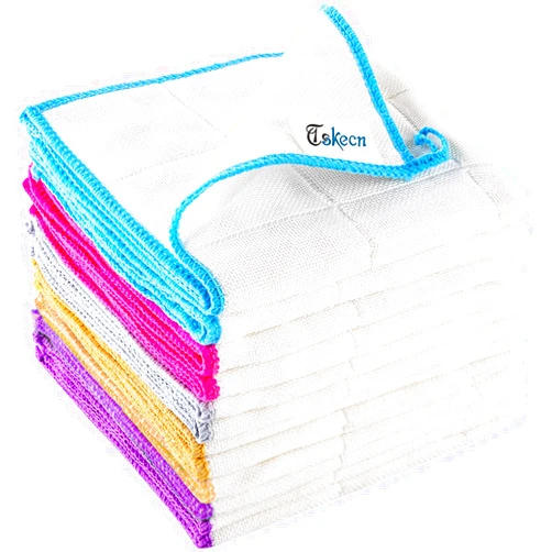 TSKECN 10-Piece Kitchen Dish Cloths Set, Reusable and Highly Absorbent Dishcloth Towels for Kitchens, Bathrooms and Cleaning Counters.