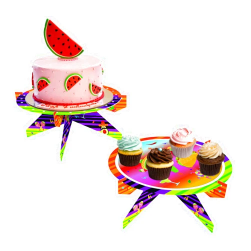 Xoxwolyw Mexican Fiesta Cupcake Stand 2 Packs Taco Tuesday Cupcake Holder Let's Fiesta Cupcake Cactus Dessert Holder for Kids Cinco De Mayo Birthday Baby Shower Party Supplies