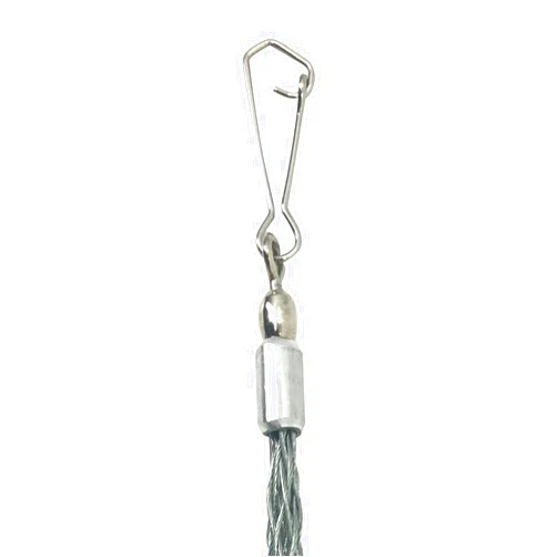 VGongTech Cable Pulling Grip Sock Galvanizing Steel Cable Sock Kit Antislip Flexible Eye Mesh Rope Pipe Cable Wire Pulling Grips Lassos 12-15mm