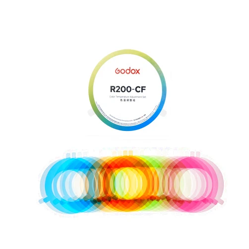 Godox R200-CF Color Gels for Godox R200 Ring Flash Head, Color Flash Gels Lighting Filter for Godox R200 Flash Head