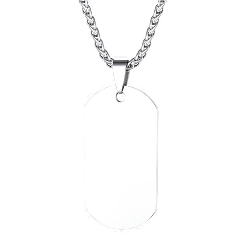 Richsteel Hip Hop Military Army Style Carbon Fiber/Bible/Bullet Dog Tags Pendant Necklace for Men Women Stainless Steel/18K Gold Plated Personalized ID/Name Jewelry (with Gift Box)