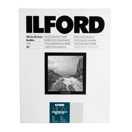 Ilford Multigrade IV RC Deluxe Resin Coated VC Variable Contrast Black & White Enlarging Paper - 8x10