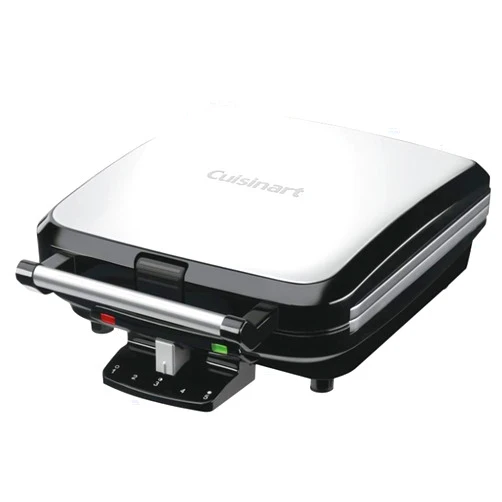 Cuisinart 4-Slice Belgian Waffle Maker, Stainless Steel/Black, WAF-150P1