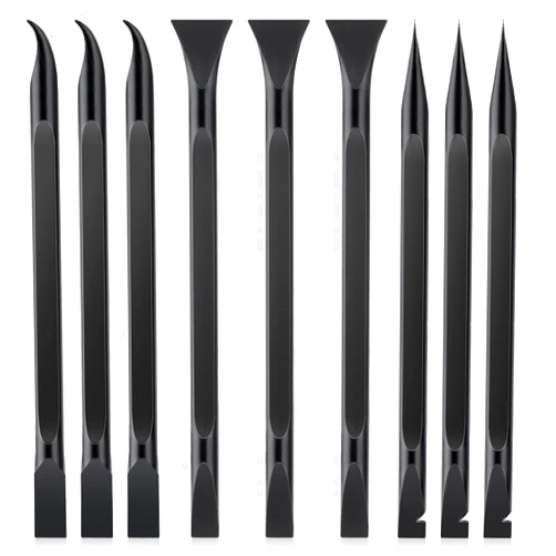 Ymapinc Plastic Scraper Tool for Tight Spaces,Ymapinc 9pcs Crevice Cleaning Tool Car Detailing,Plastic Kitchen Scraper Tool,Suitable for Tight Spaces,Gaps,Stickers,Labels,Oil Stains,Crevices,Food,Paint