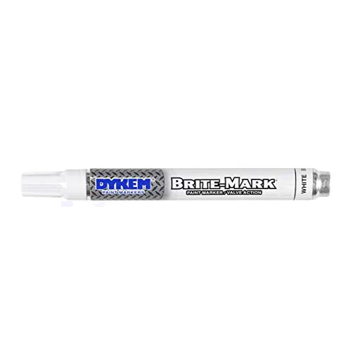 DYKEM Brite-Mark Paint Marker/Valve Action (White)