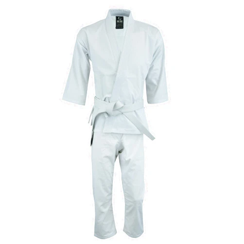 ULTIMATE FIGHT GEAR Ultimate - Middle Weight Karate Uniform Gi for Kids Adults Unisex - Complete Set with Free White Belt