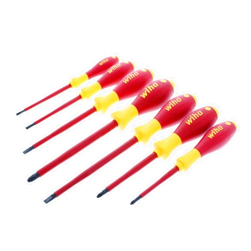 Wiha (WIHAA) Wiha 32099 Long Reach 1000-Volt VDE Insulated Screwdriver Set 7-Piece Slotted and Phillips