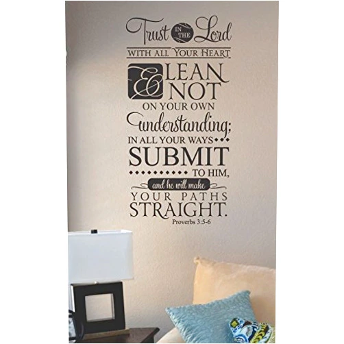 JS Artworks Trust in The Lord... Vinyl Wall Art Decal Sticker