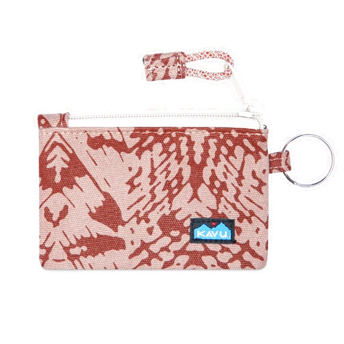 KAVU Stirling Double Sided Slim Cotton Canvas Zip Wallet