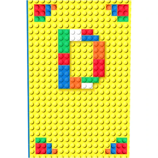 Pearl Press Brick Blocks Note Book - Initial 'D' - Size 6