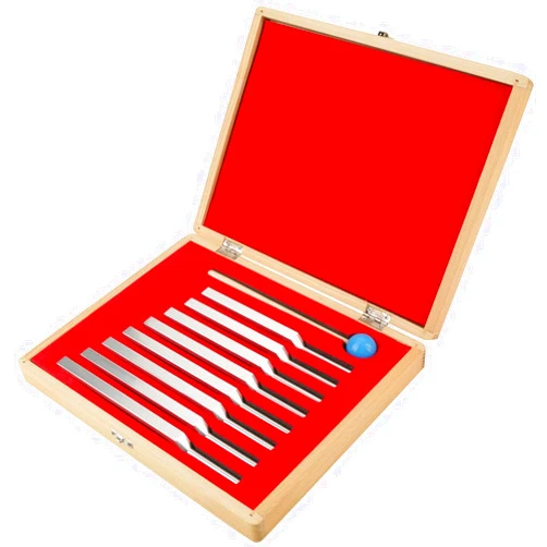 HDGRNCC 8 Tuning Forks Set, 261.6-523.2 HZ Tuning Fork Hammer Tool Set with Storage Box for Sound Therapy, Perfect Healing, Musical Instrument, Balancing, Healers