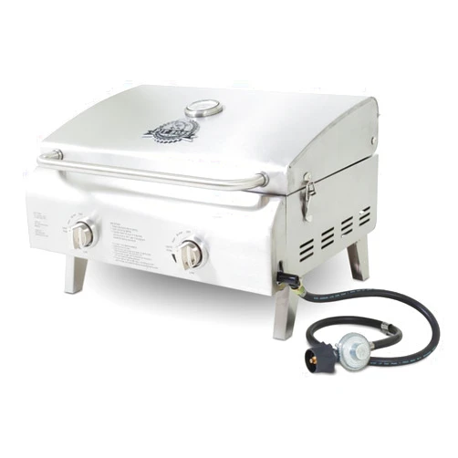 Pit Boss Grills 75275 Stainless Steel Two-Burner Portable Grill
