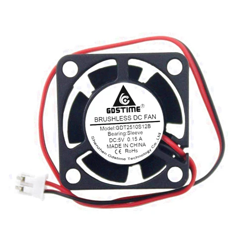 GDSTIME 25mm x 25mm x 10mm 5v Small DC Brushless Cooling Fan