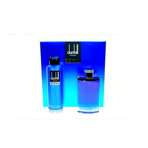 Alfred Dunhill Desire Blue by Alfred Dunhill for Men - 2 Pc Gift Set 3.4oz EDT Spray, 6.0oz Deodorant Spray