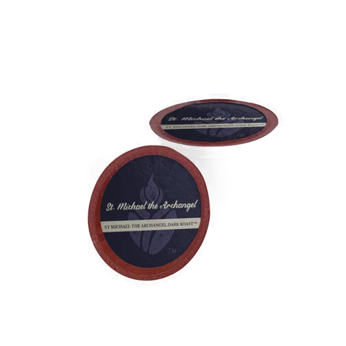 Catholic Coffee Pods - St. Michael Dark Roast | Almond & Citrus Notes | 12 Pack, Single Serve Coffee Pods