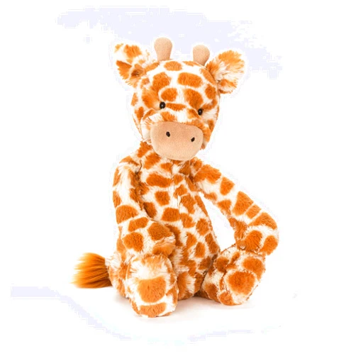 Jellycat Bashful Giraffe Stuffed Animal, Medium 12 inches - Safari Plush Toy - Classic Children's Gift