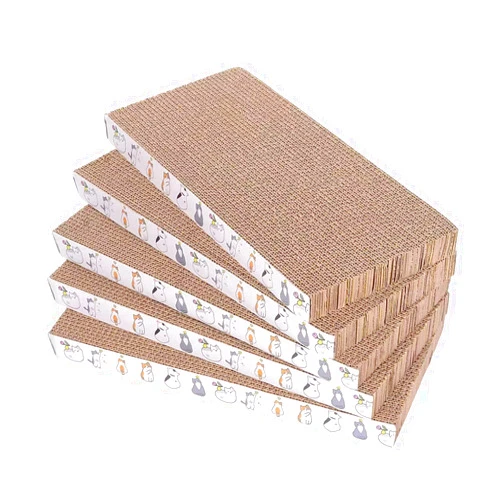 Engelalike 5 Packs cat Scratcher Toys Reversible Scratching Post Board for Indoor Cats Cardboard pad Sleep Play and Grind Claws