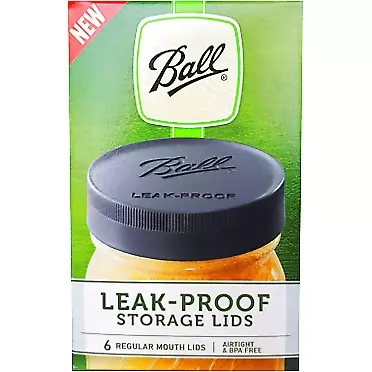 Ball Mason Jar Lids - Regular Mouth (Mason Jar Caps) - Leak Proof (Standard)