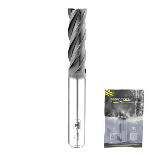 SPEED TIGER Micrograin Carbide Square End Mill - 4 Flute - ISE5/8